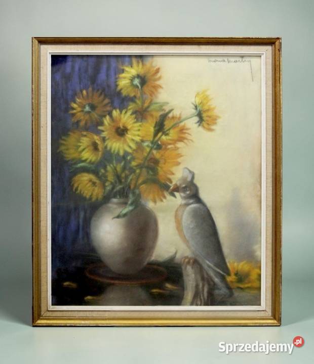 WYPRZEDAŻ Martwa natura pastel na kartonie Mona