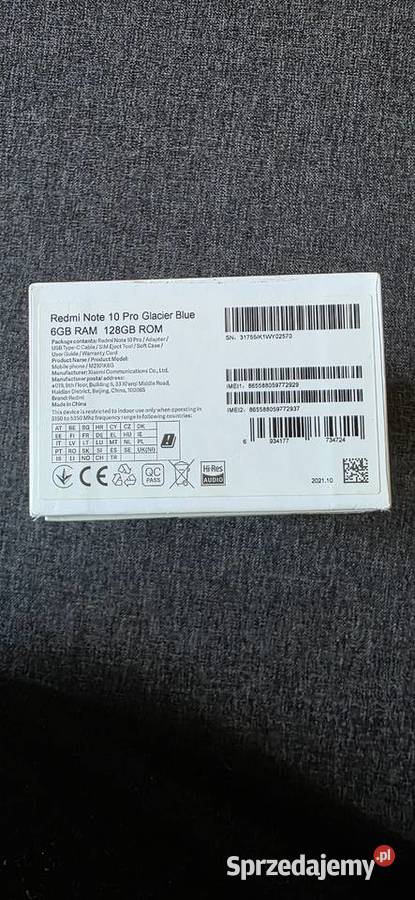 Sprzedam używany smartfon Xiaomi Redmi Note 10 Redmi Gdańsk sprzedam