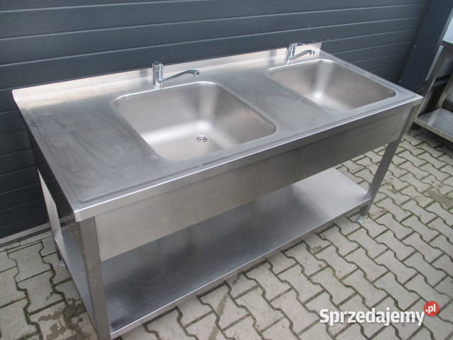 Zlew Gastronomiczny 2 Komorowy Z Półką 1707085 Gastronomia Ostrów Wielkopolski