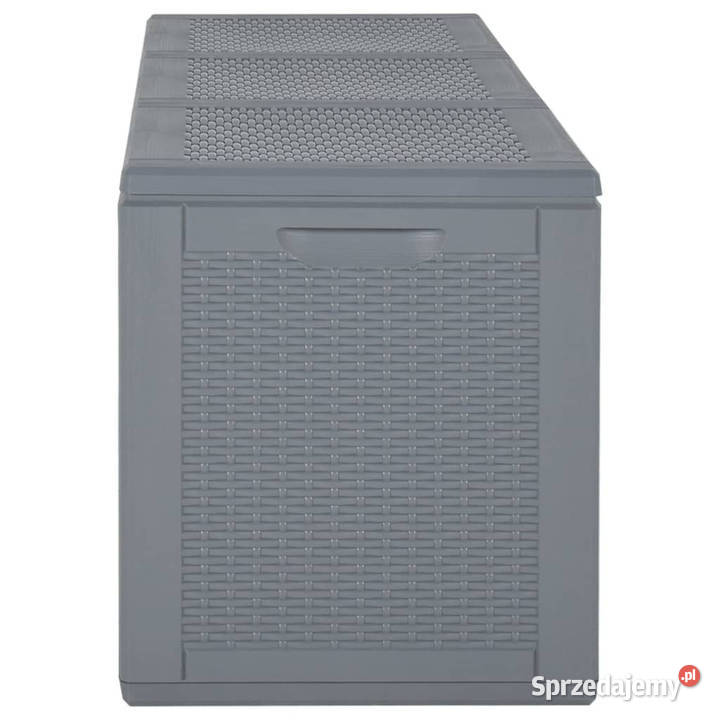 Skrzynia ogrodowa szara rattan PP 270 L WM364061 Warszawa