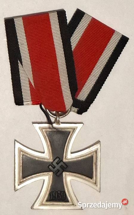 Krzyż Żelazny z Dokumentami III Rzesza II Wojna śląskie Gliwice