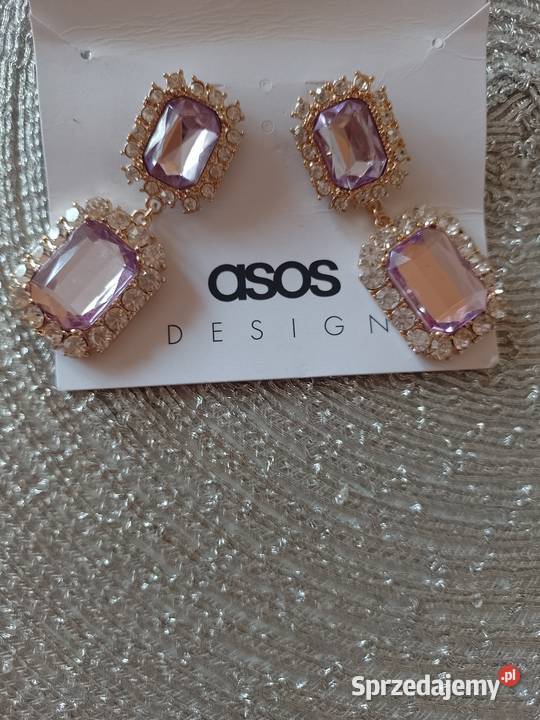 ASOS Wytworne Bogato zdobione kolczyki z Londynu Dodatki Kraków sprzedam