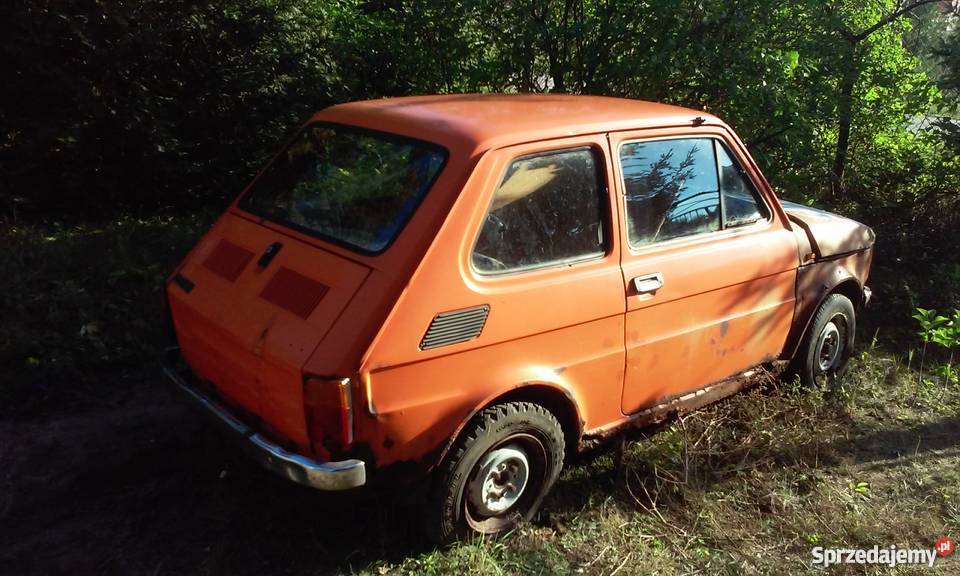 Maluch Fiat 126 bez dokumentow zabytek Cieklińsko