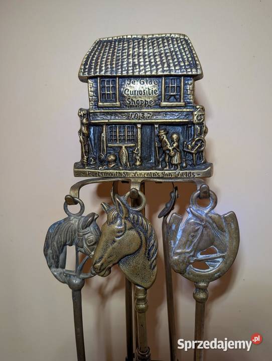 Zestaw kominkowy wykonany z mosiądzu wielkopolskie Piła