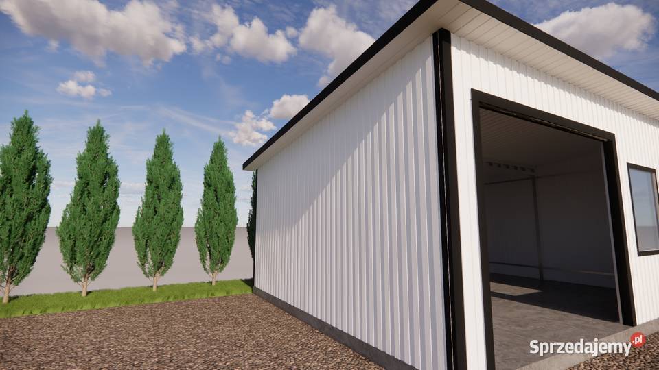 Dwustanowiskowy garaż warsztat konstrukcja wiata Nowy Sącz