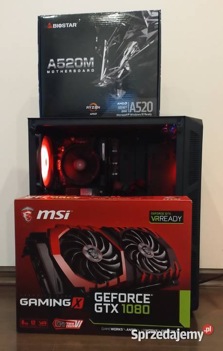 Komputer gamingowy GTX 1080 8GB Ryzen 7 16GB SSD Klasy AMD APU Ostrów Wielkopolski sprzedam
