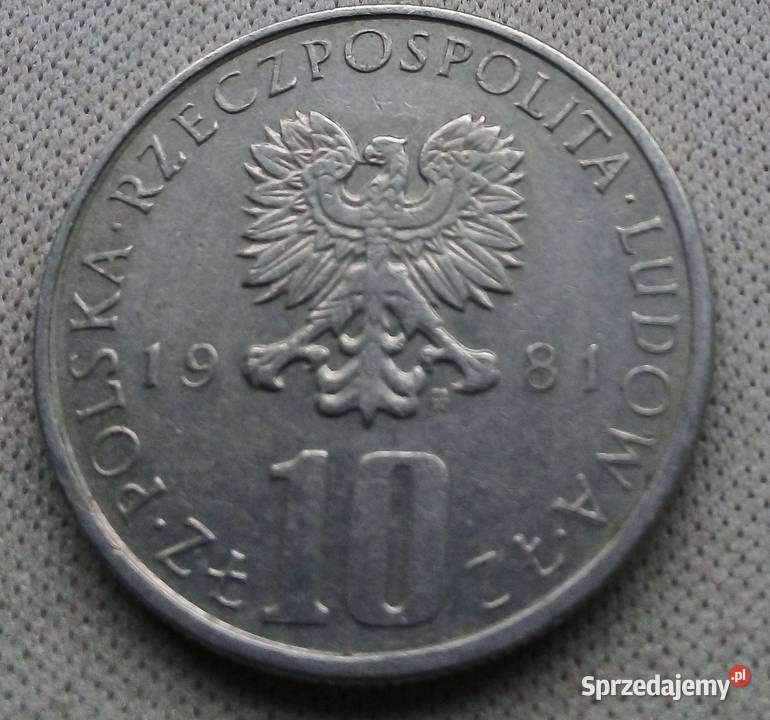 POLSKA10 1981 r CuNi BOLESLAW PRUS mazowieckie sprzedam