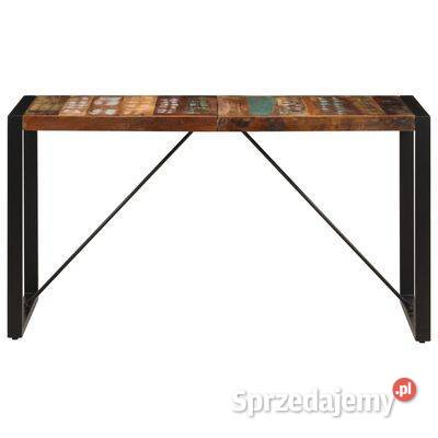 vidaXL Stół jadalniany 140 x 70 x 75 lite drewno