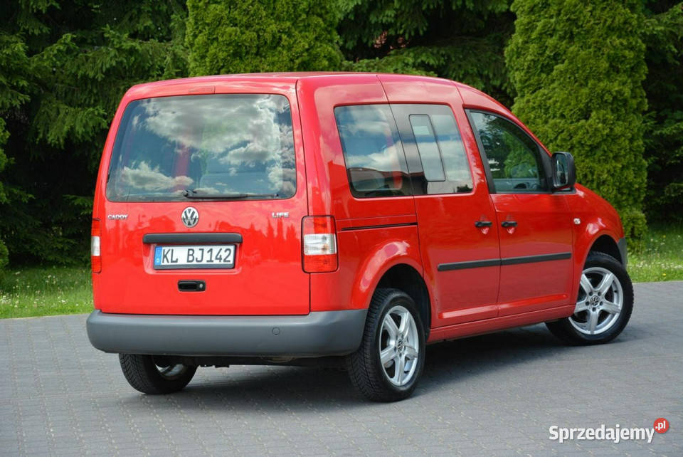 Volkswagen Caddy 14MPI Maxi Life Klimatronic z Ostrów Mazowiecka