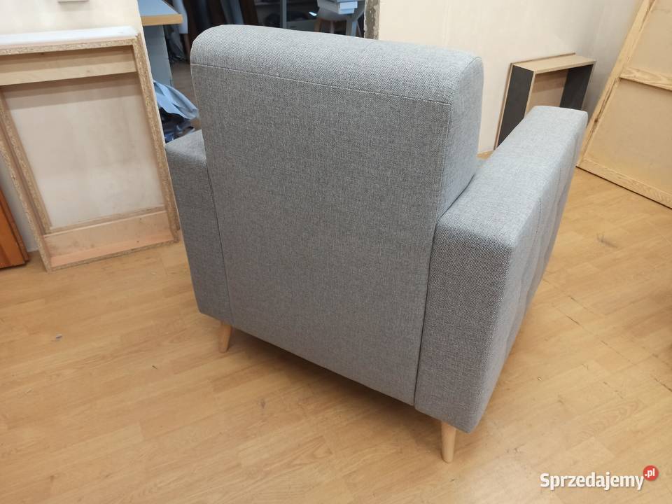 fotel tapicerowanywysokie nogi Radom toczone sprzedam