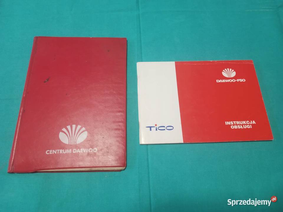 DAEWOO TICO Instrukcja książka serwisowa Etui