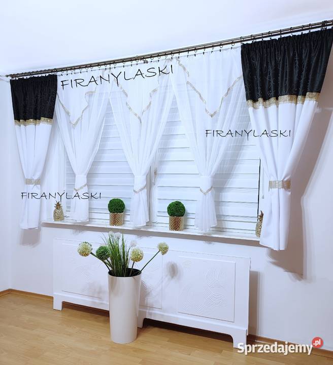 Firana gotowa 400x150 do pokoju salonu cyrkonie Pińczów