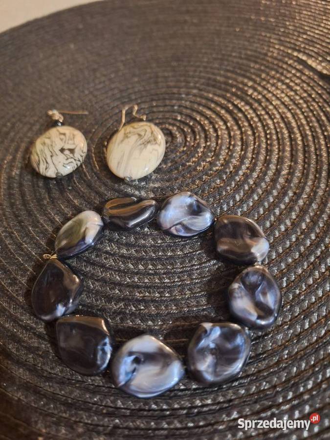 Zestaw vintage kolczyki bransoletka Strzyżów