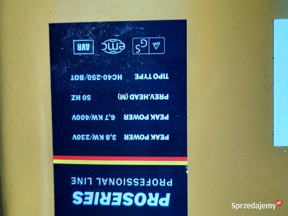 agregat prondotwurczy trzy fazowy RUTHER TR 8100 Kwidzyn