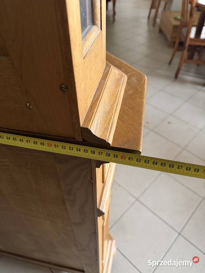 Witryna narożna debowa Zamość sprzedam