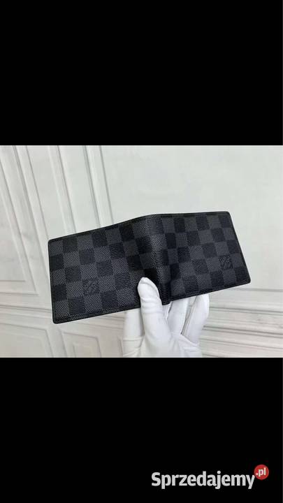 Portfel louis vuitton skóra canvas pudełko ebene Łódź