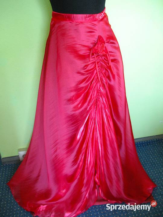 Spódnica maxi szyfon i satyna 38 M pas 70 Spódnice i sukienki Siedlce