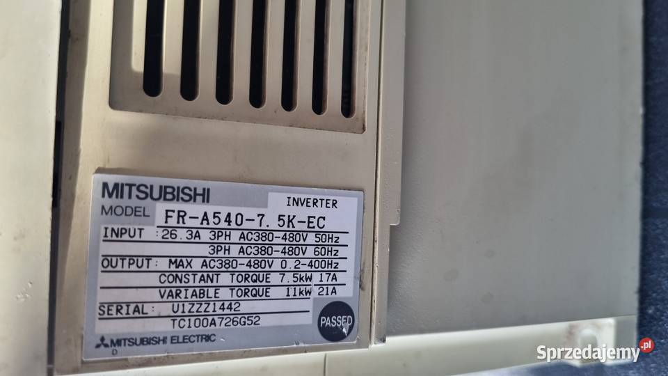 Falownik Mitsubishi FRA54075KEC 75 kW