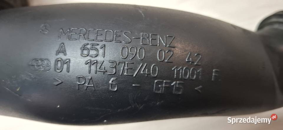 Kolano Rura Powietrza Mercedes W204 22 świętokrzyskie Sandomierz