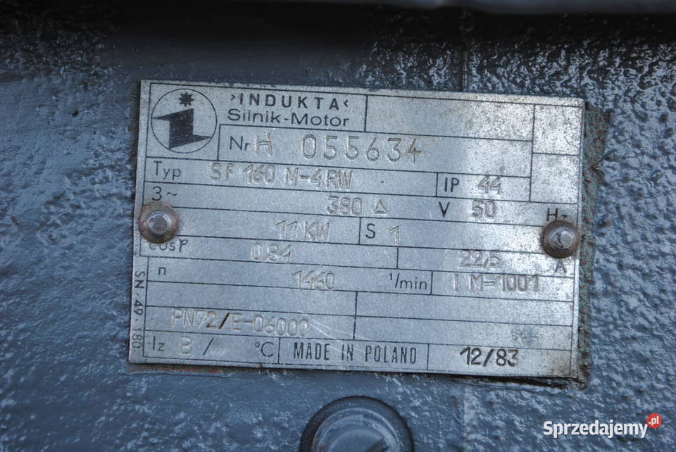 Silnik elektryczny 11kw 1460obrmin INDUKTA Kargowa