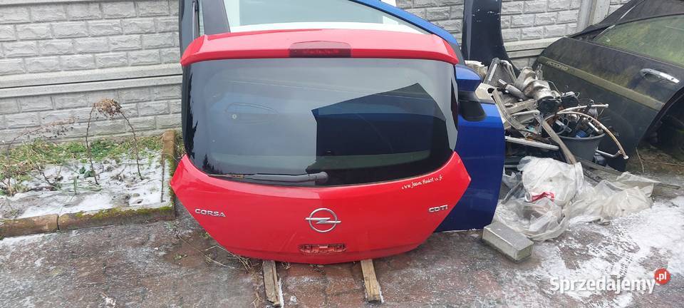 Klapa bagażnika tylna Opel Corsa D 2010 r Kolor Szczecin