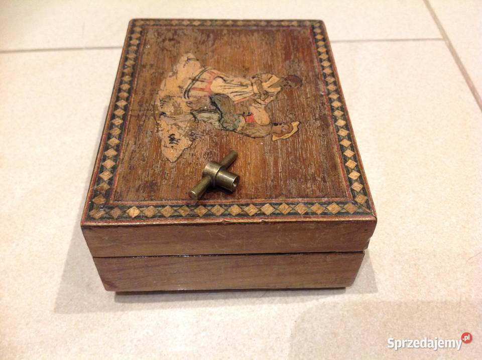 Stara Szkatułka z Pozytywką Sygnowana lubuskie Nowa Sól