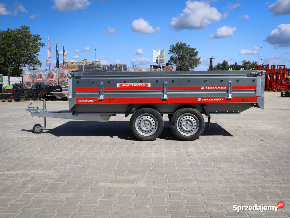 TEMARED TRANSPORTER 30152 dwuosiowa przyczepka towarowe