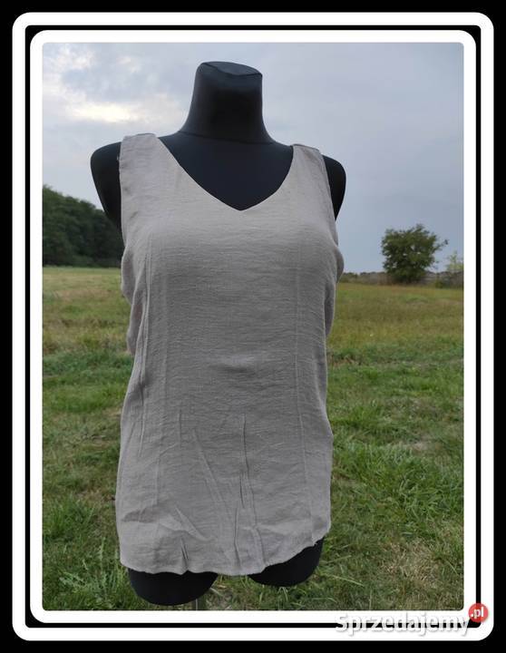 b young beżowa bluzeczka bez rękawów 42 XL Płock