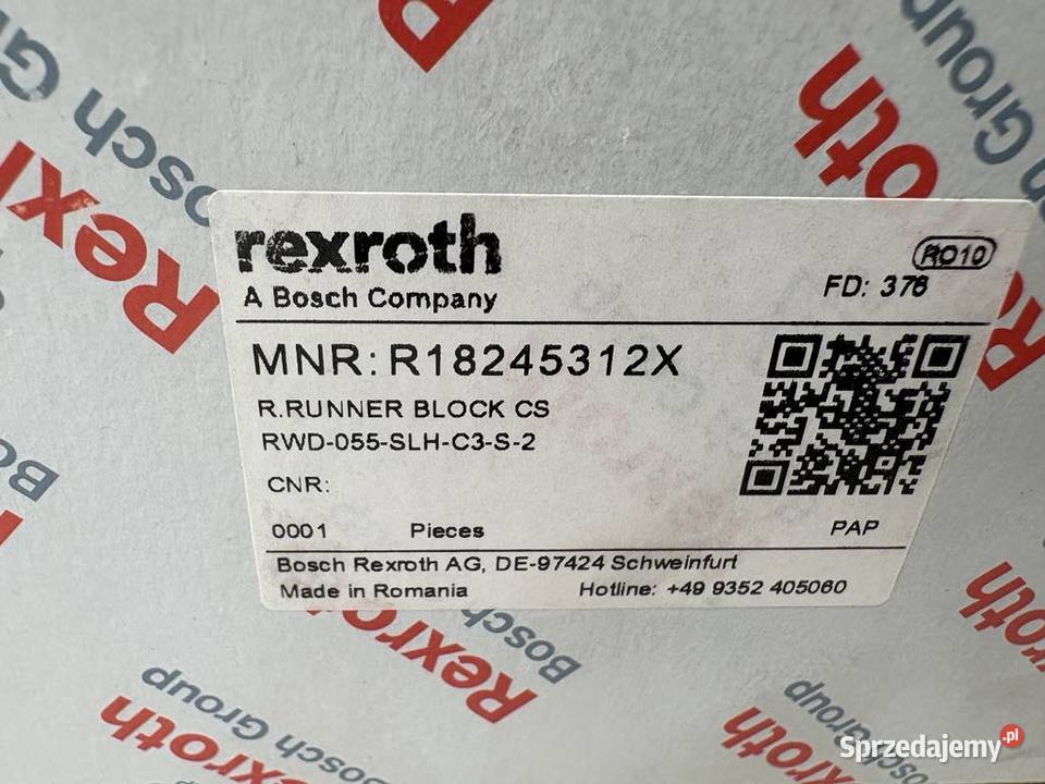 Rexroth R18245312X Prowadnica liniowa Pozostałe mazowieckie