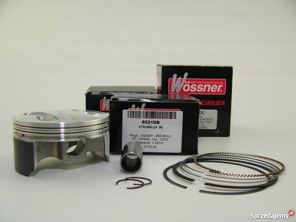 TŁOK komplet tłokowy WOSSNER 9995 mm selB EGS600 śląskie Zabrze