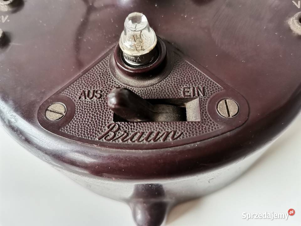 Stary przedwojenny unikatowy mikrofon Braun Katowice