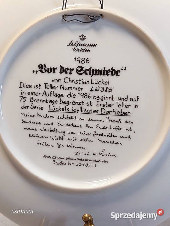 SELTMANN WEIDEN PORCELANOWY KOLEKCJONERSKI Dobrzany