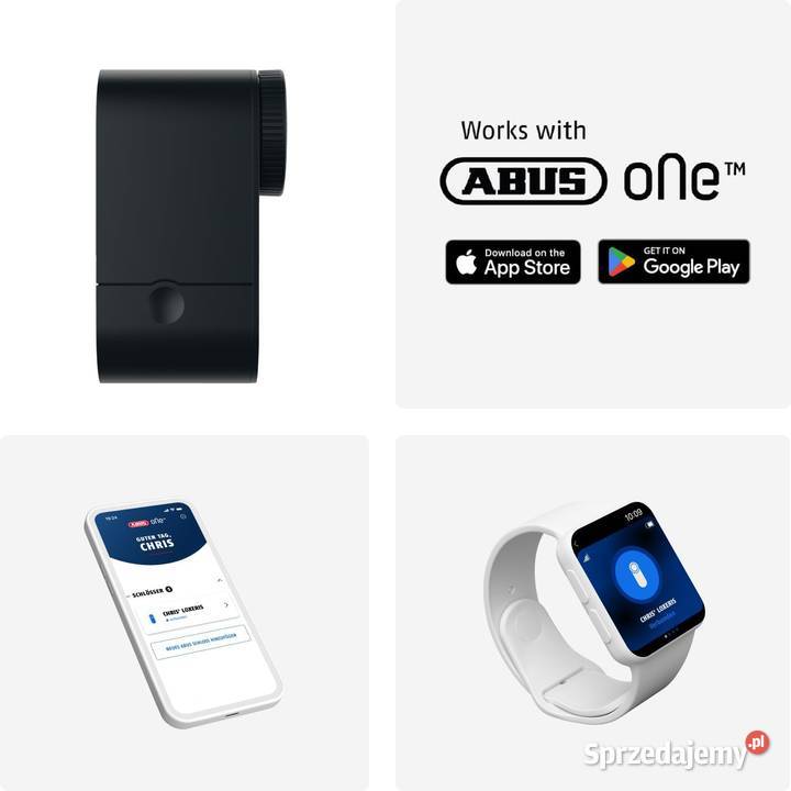 ABUS Loxeris One Smart lock do drzwi zamek Zamki, wkładki mazowieckie