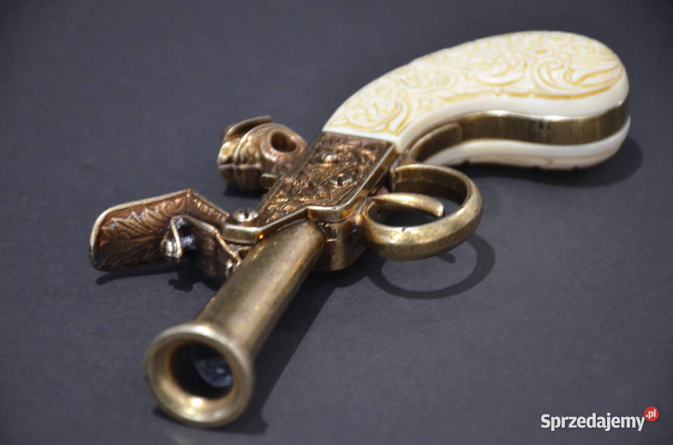Replika broni kieszonkowy pistolet skałkowy Środa Wielkopolska