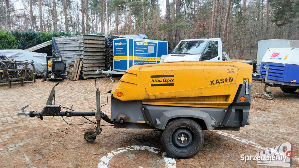 Kompresor śrubowy mobilny sprężarka Atlas Copco Ostrowiec Świętokrzyski sprzedam