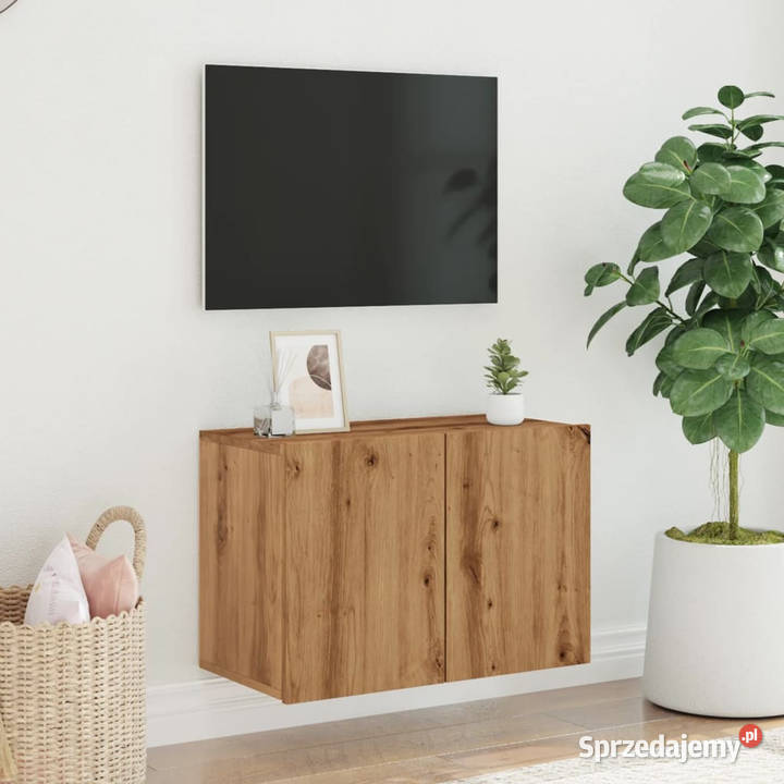 Ścienna szafka TV dąb artisian 60x30x41 WM857664 Warszawa
