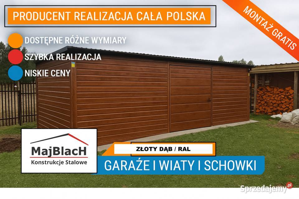 Garaż BlaszanySchowek ALTANA OGRODOWAZłoty Dąb Rypin