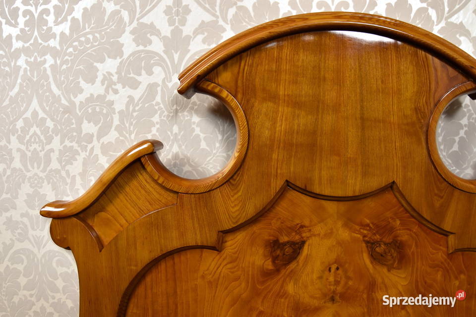 Łóżko szafka nocna biedermeier Ludwik Filip