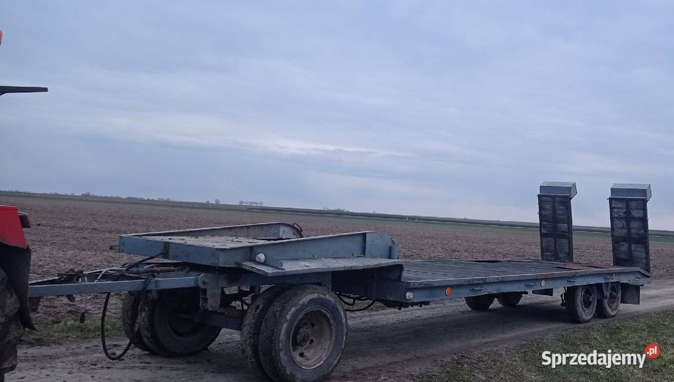 Laweta przyczepa niskopodwoziowa pom śrem Zamch