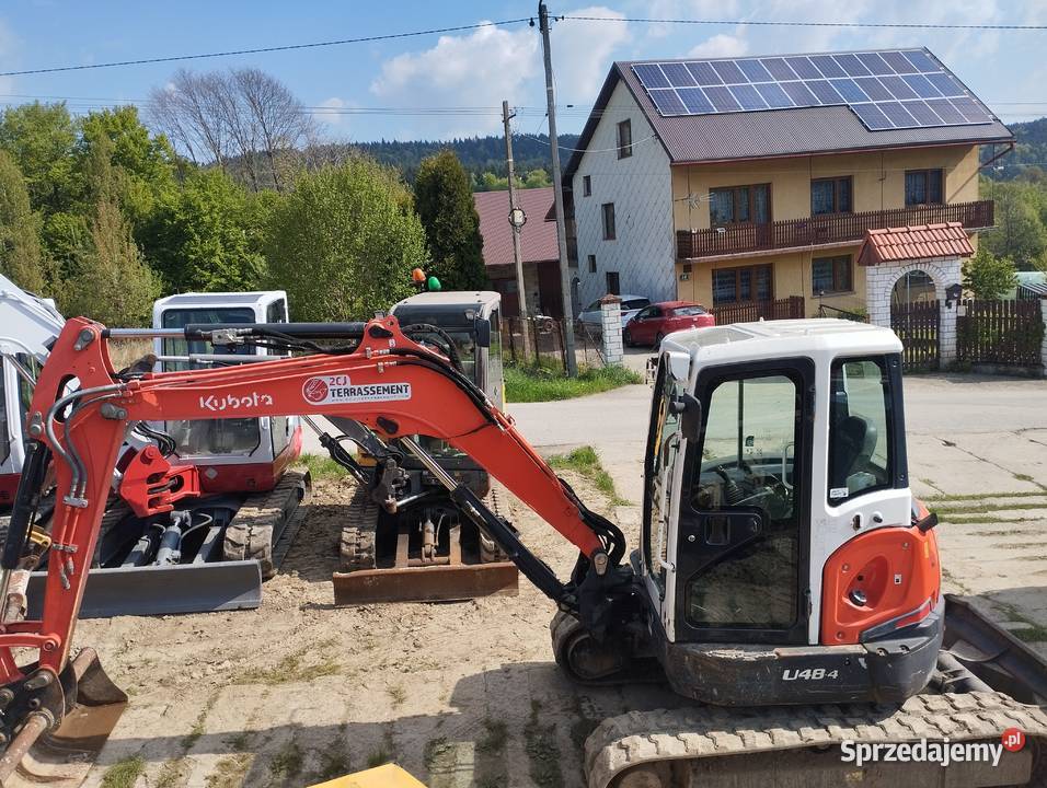 minikoparka kubota u48 5 ton Rok produkcji 2014 Sucha Beskidzka