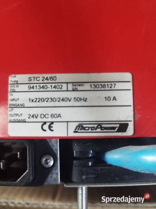 Prostownik zasilacz MicroPower STC 2460 24V 60A Lidzbark Warmiński sprzedam
