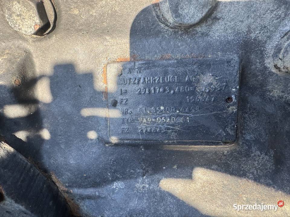 Oś Zwolnica Dyferencjał Man 4x4 Półoś 2917 3480 ciężarowe sprzedam