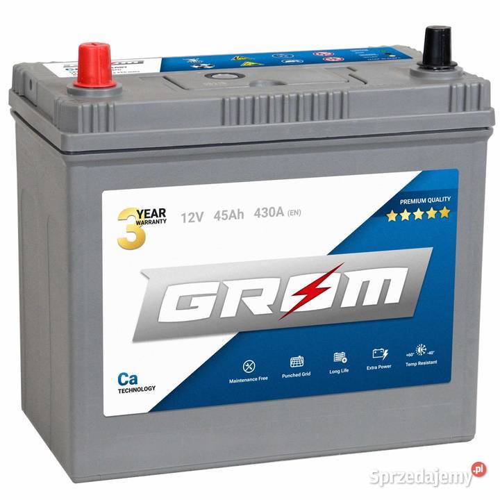 Akumulator GROM Premium 45Ah 430A JAP L akumulatory Kraków