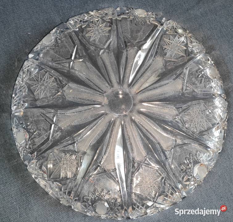 Zestaw szkła kryształowego salaterka misa śląskie