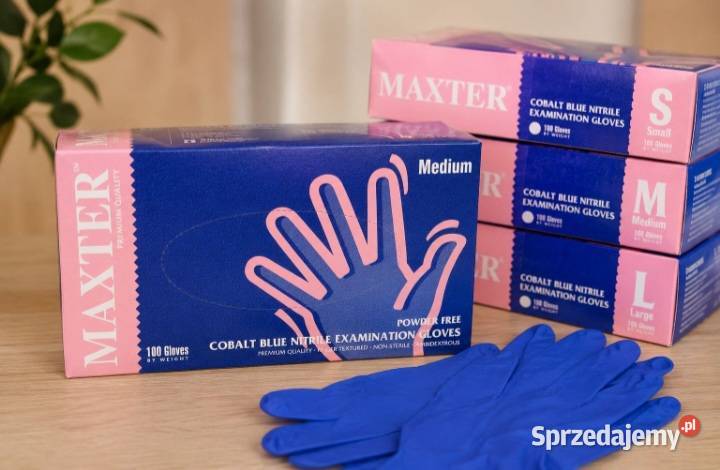 Rękawiczki nitrylowe MAXTER 100 Rozmiary S M L