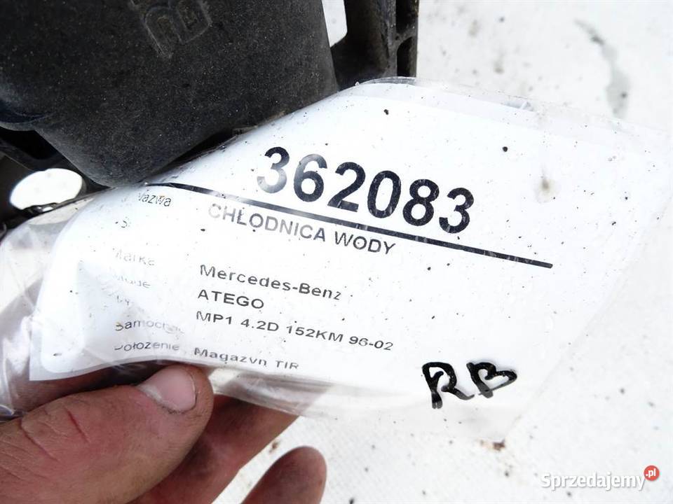 CHŁODNICA WODY RADIATOR