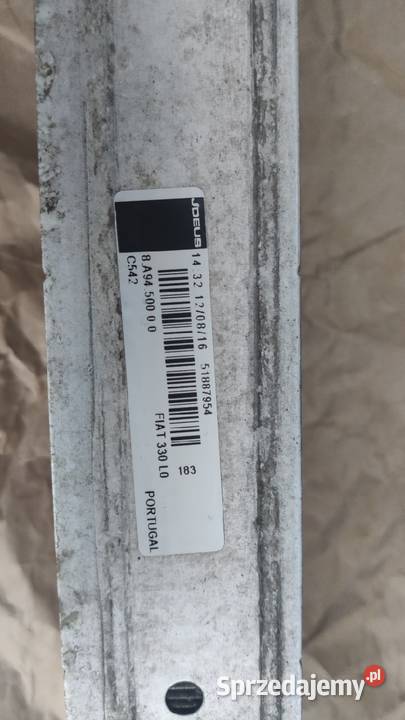 Intercooler Fiat Tipo 14 Tjet Rzeszów sprzedam