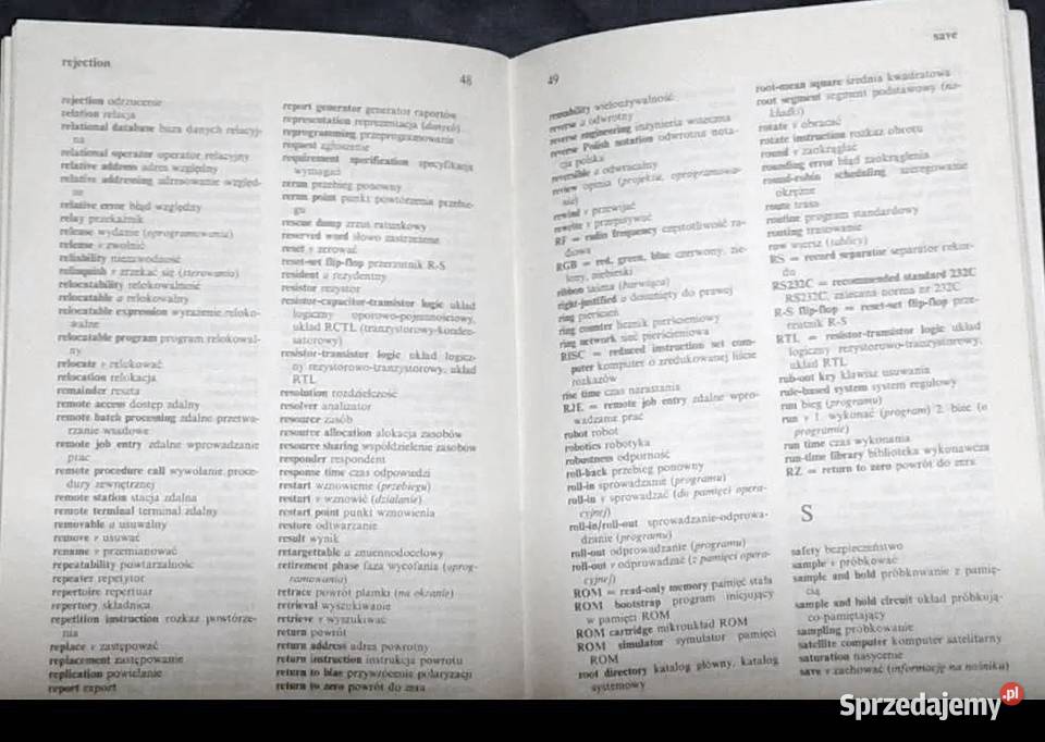 Mały słownik informatyczny angielsko polski H Pozostałe Chełm sprzedam