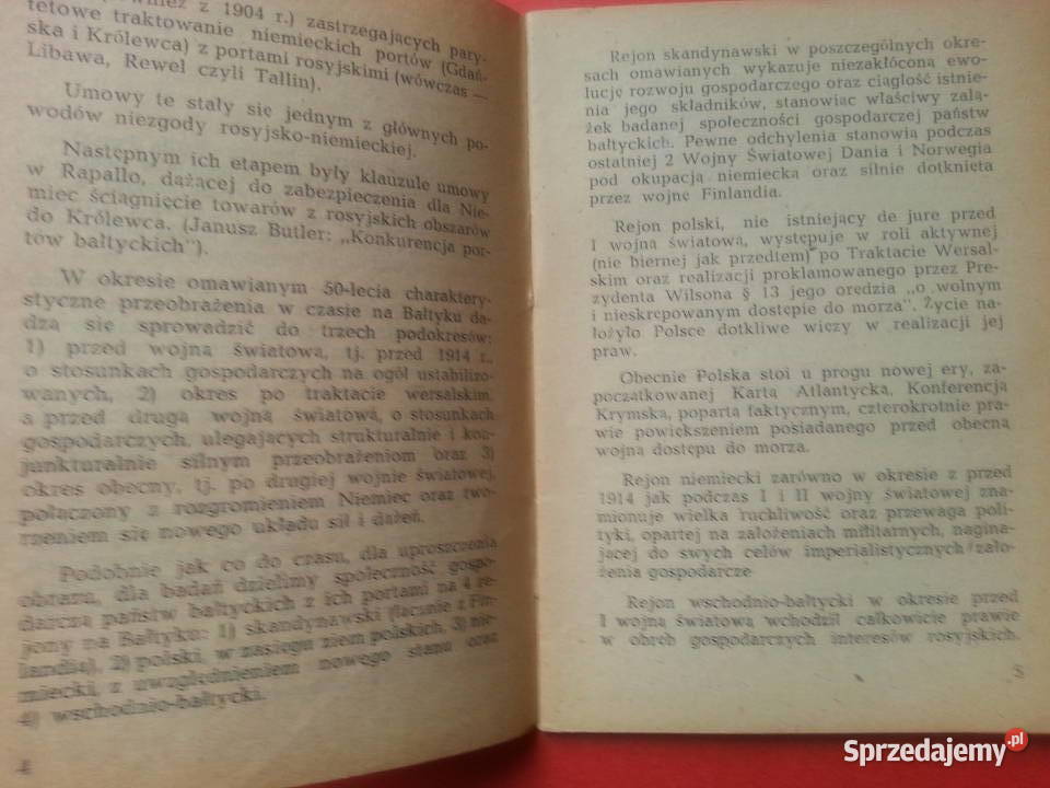 409 Znaczenie Portów Bałtyckich Polski Antykwariat Szczecin sprzedam