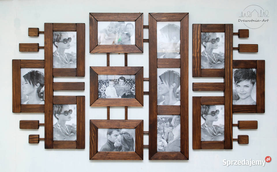 Galeria Multirama z drewna Ramka na zdjęcia Foto
